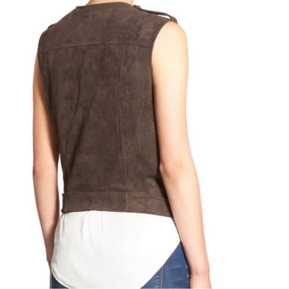ASTR Faux Suede Moto Vest - Picture 2 of 7
